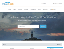 Tablet Screenshot of itexamseek.com